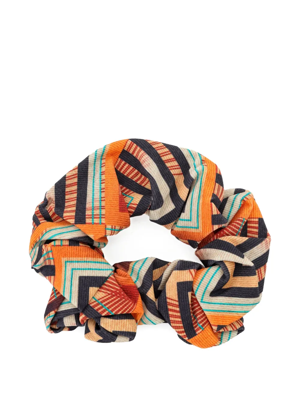 Lygia & Nanny Lola haarelastiek met geometrisch patroon Oranje