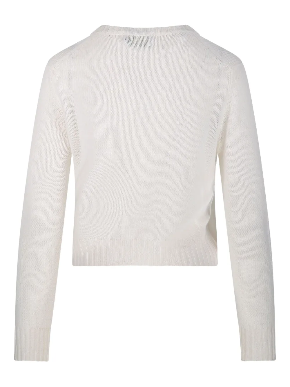 Beyou Crew-neck Long-sleeves Jumper In White