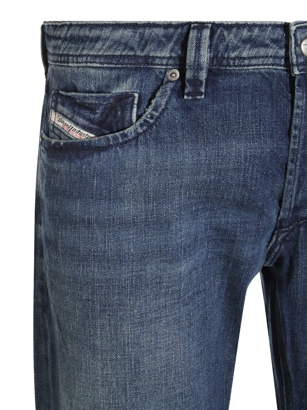 Diesel Jeans met logopatch Blauw