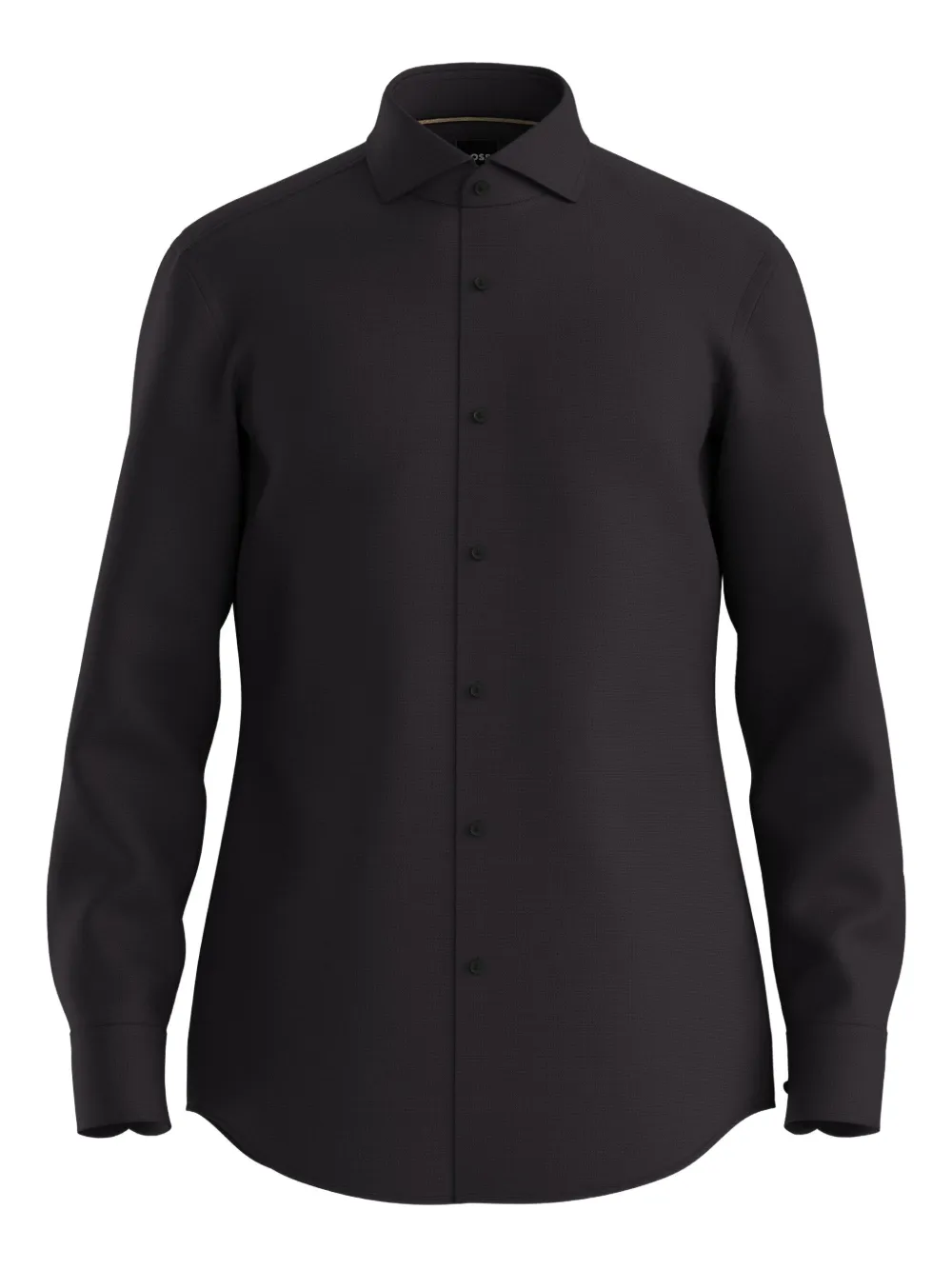 BOSS long-sleeve button-fastening shirt | Black | Image 1