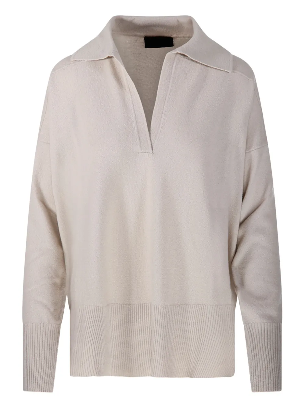 Roberto Collina  ribbed-hem polo top | Neutrals | Image 1