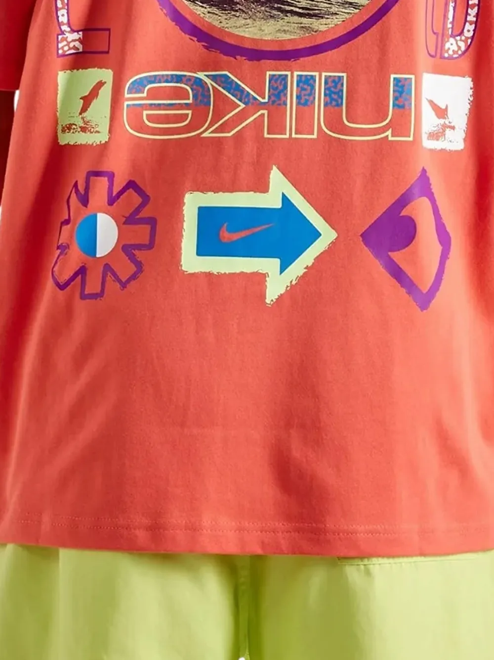 Nike Max90 graphic-print T-shirt Rood