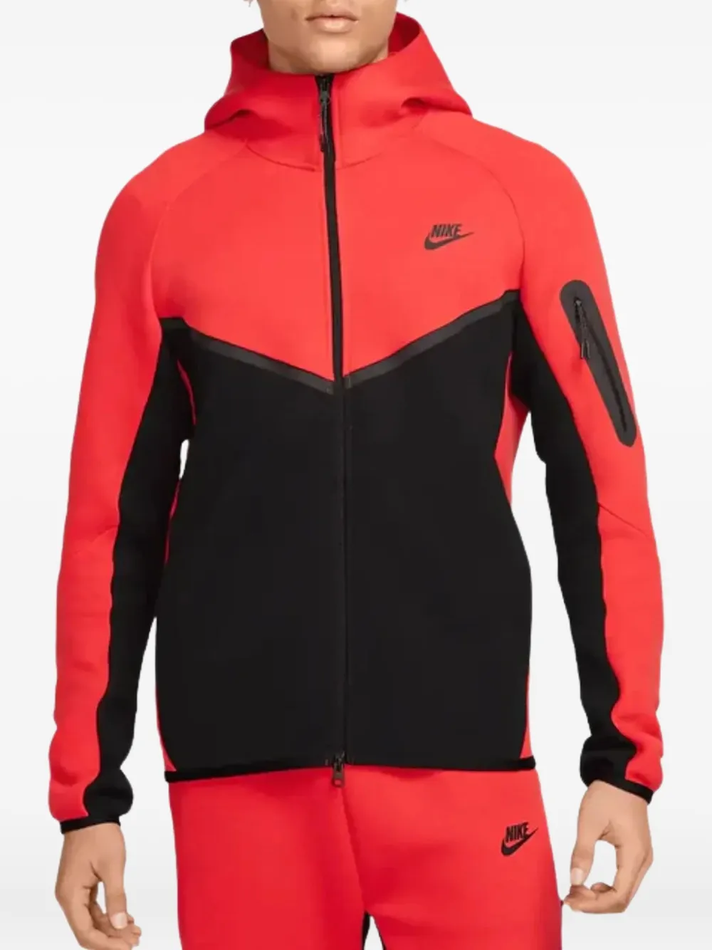 Nike Tech Windrunner hooded sweatshirt Rood