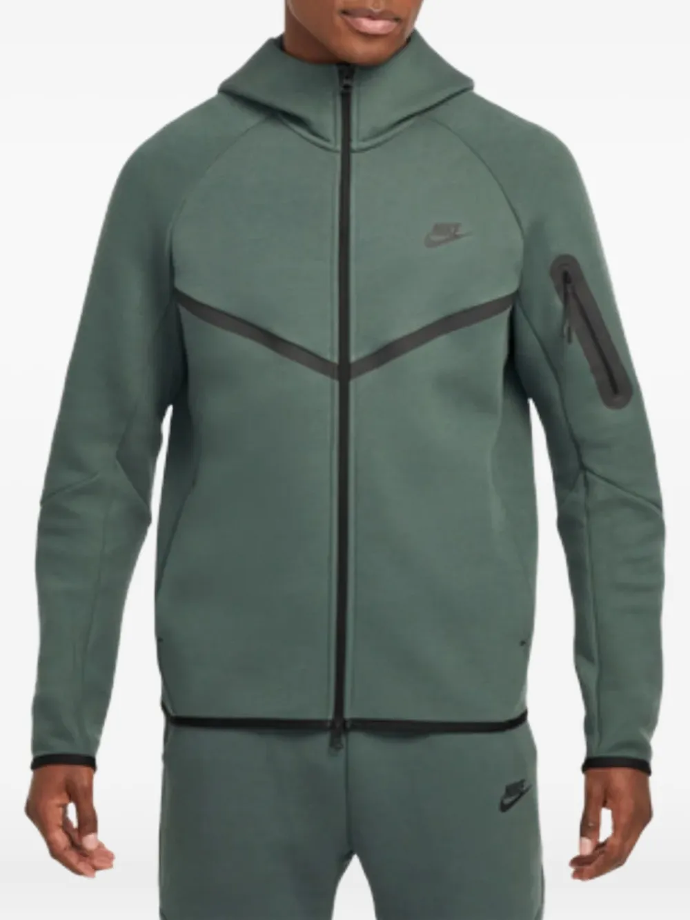 Nike Tech Windrunner zip-up hoodie Groen