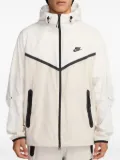 Nike Tech zip-up hooded jacket - White