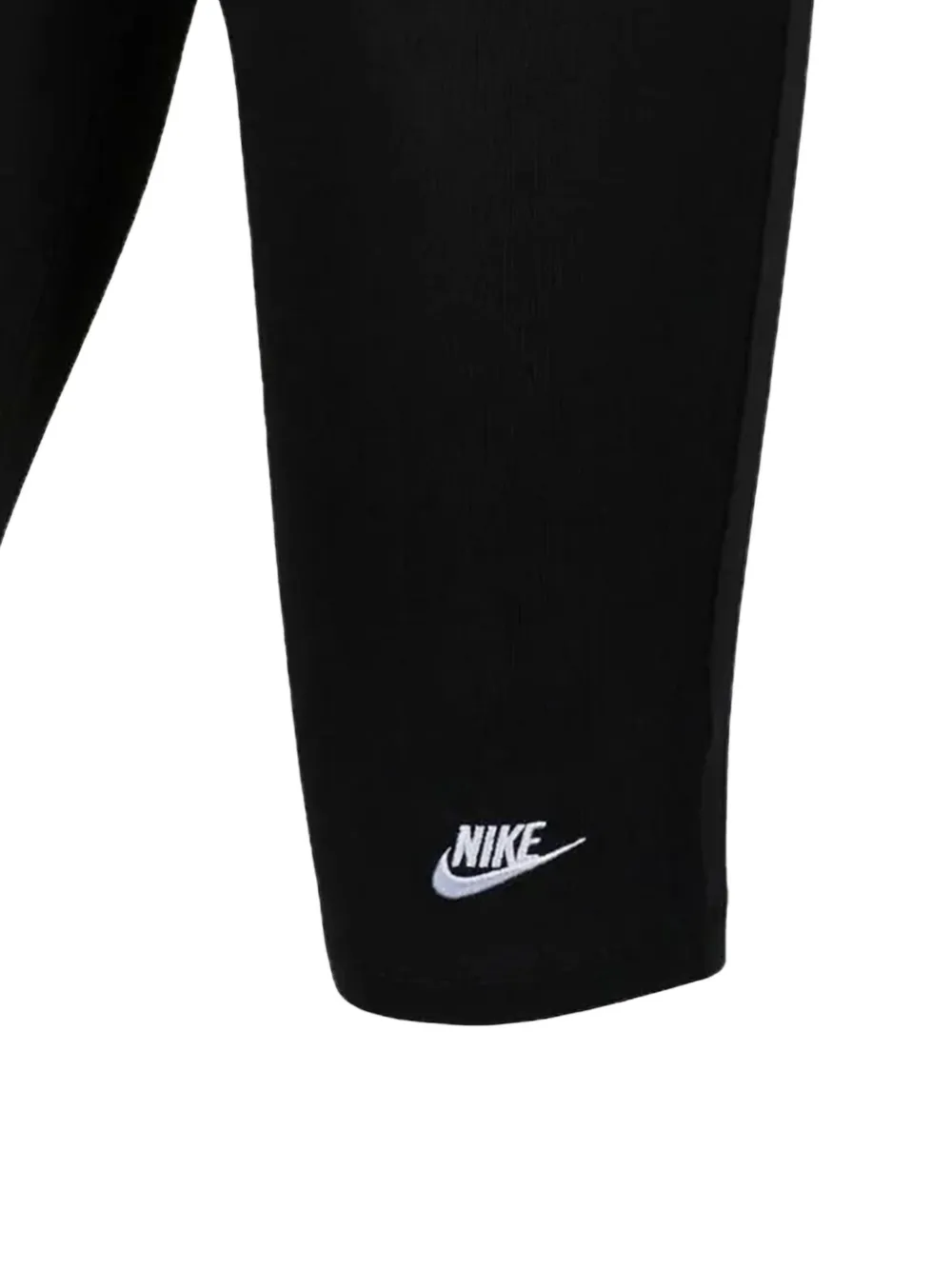 Nike Kids high-rise logo shorts Zwart