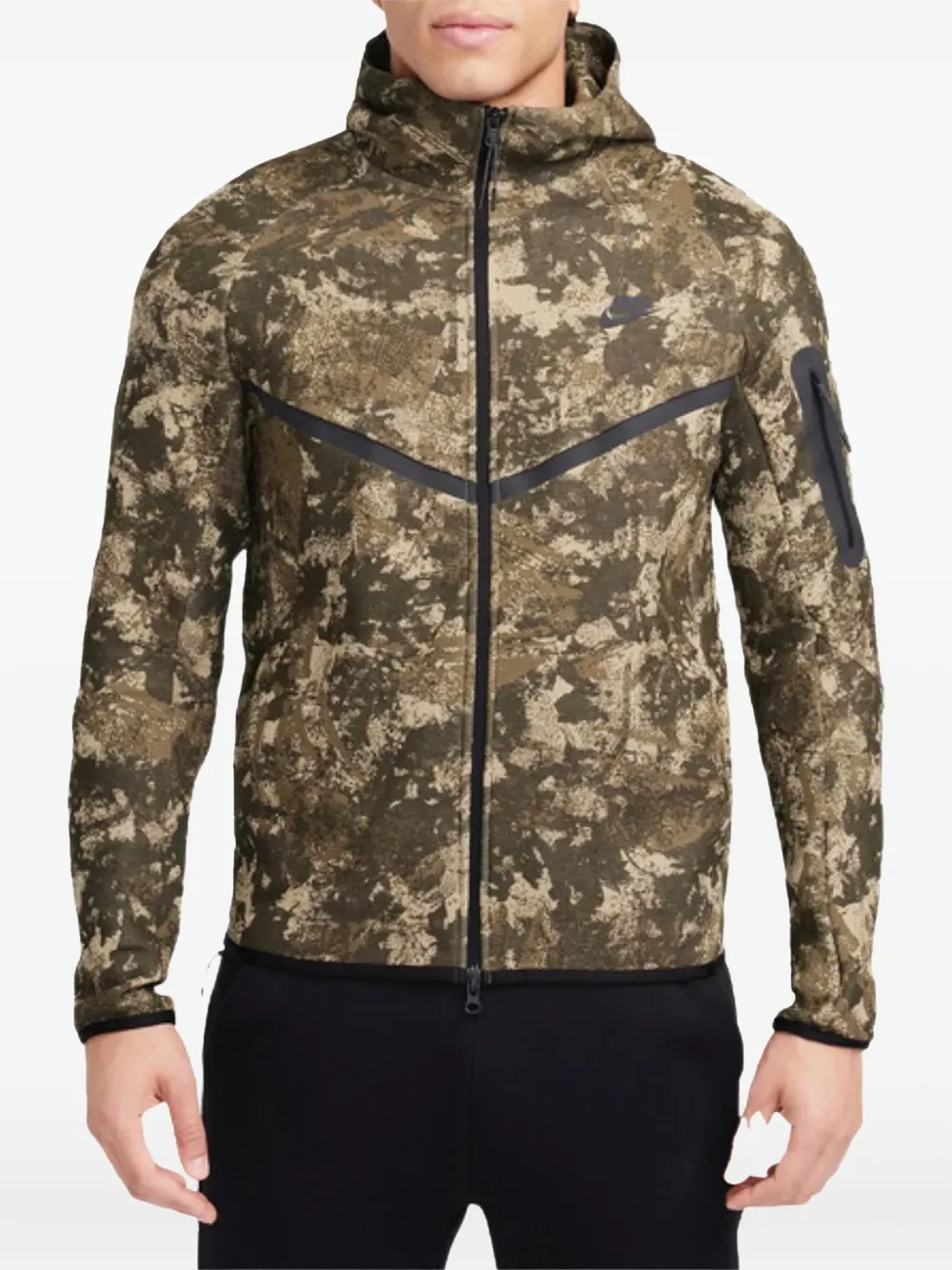 Nike Tech Windrunner hoodie Groen