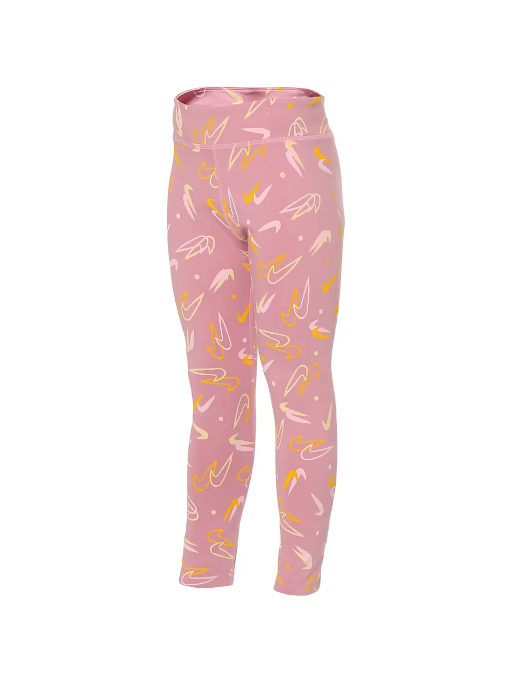 Nike Kids Leggings con stampa Swoosh - Rosa