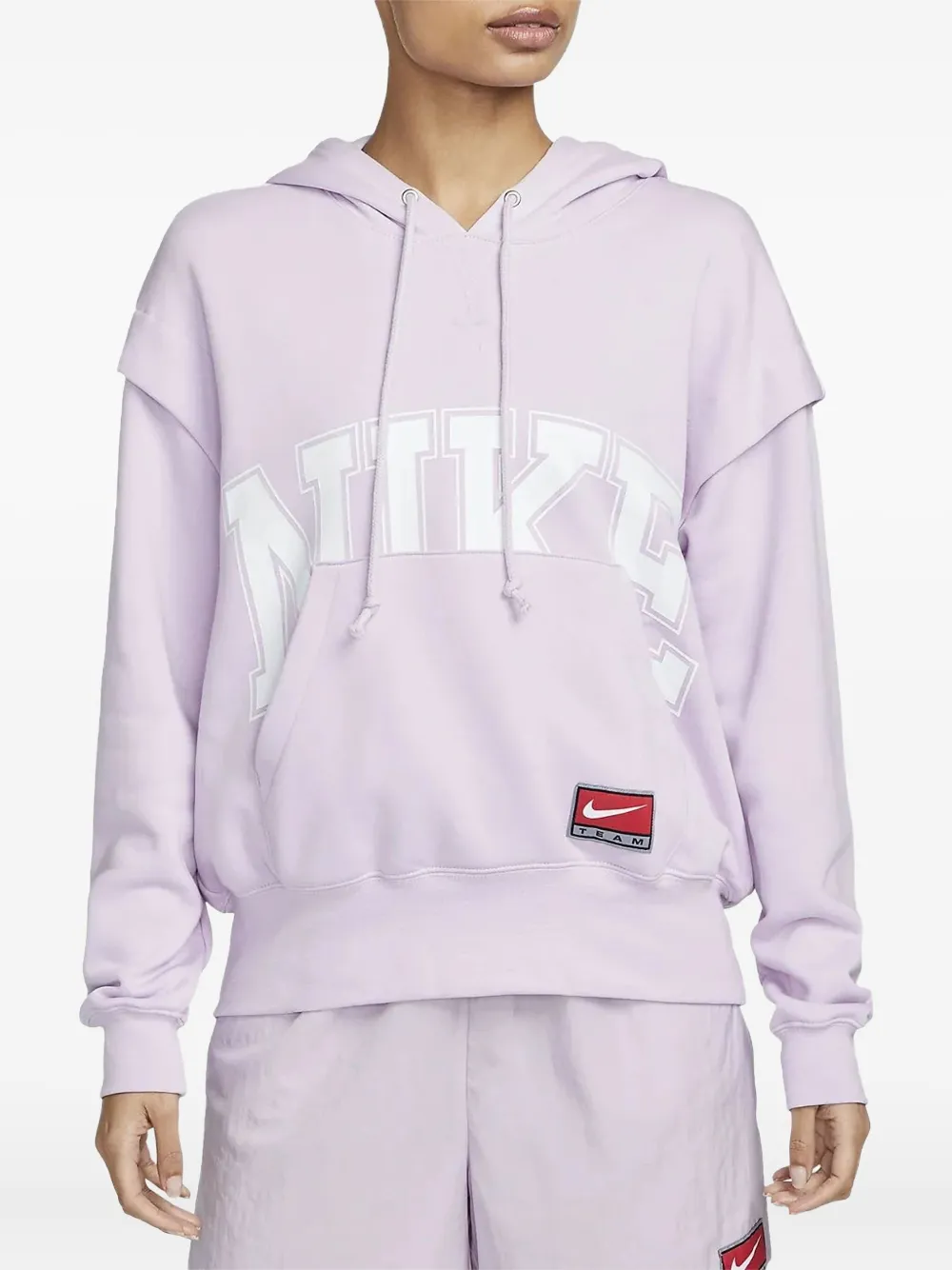 Nike double-layered fleece hoodie Roze