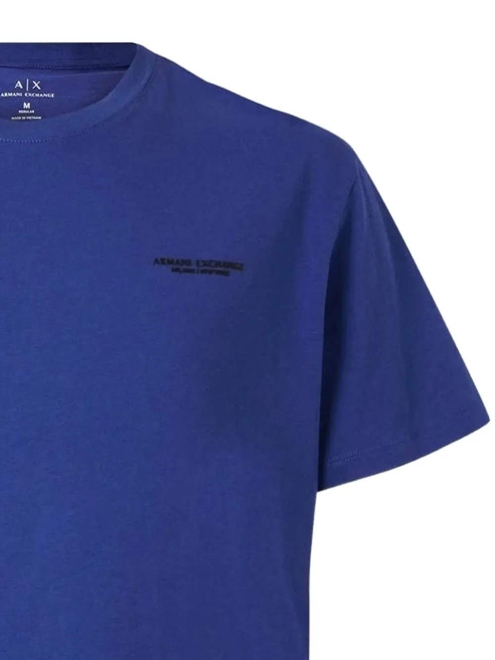 Armani Exchange logo-print T-shirt - Blauw