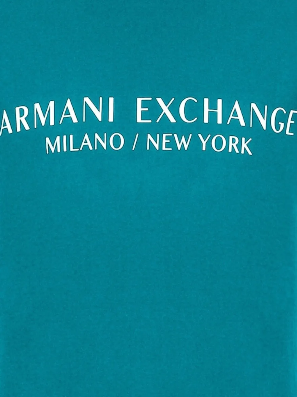Armani Exchange logo-print T-shirt - Blauw