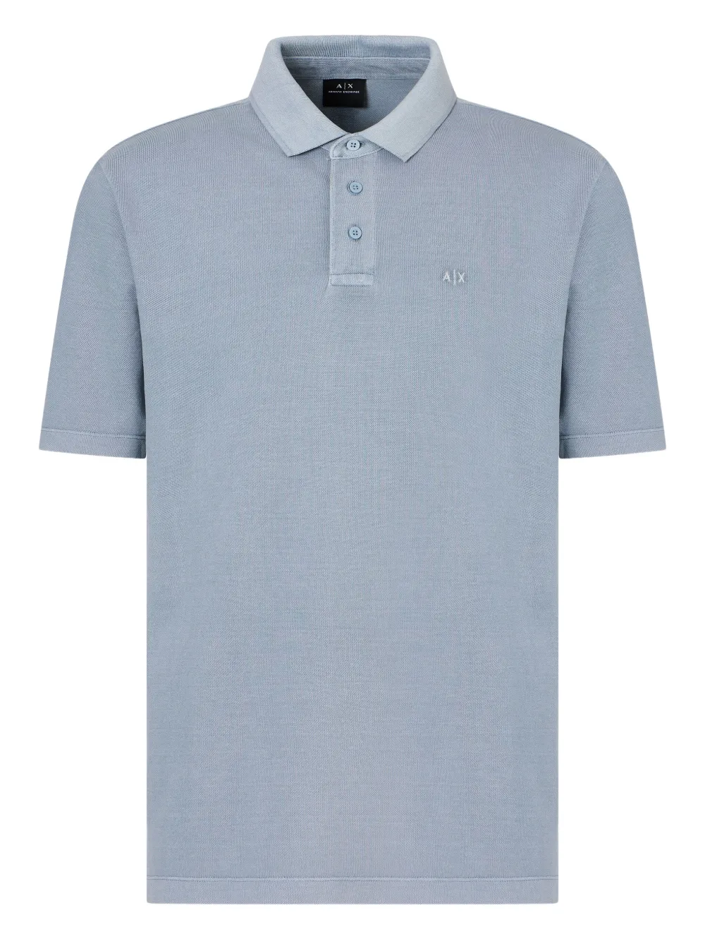 Armani Exchange logo-detail cotton polo shirt | Blue | Image 1
