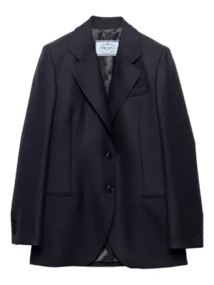 PRADA 黒 レザーブレザー シングルボタン 2025年最新】PRADA メンズ