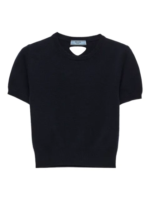 Prada short-sleeve crew-neck sweater