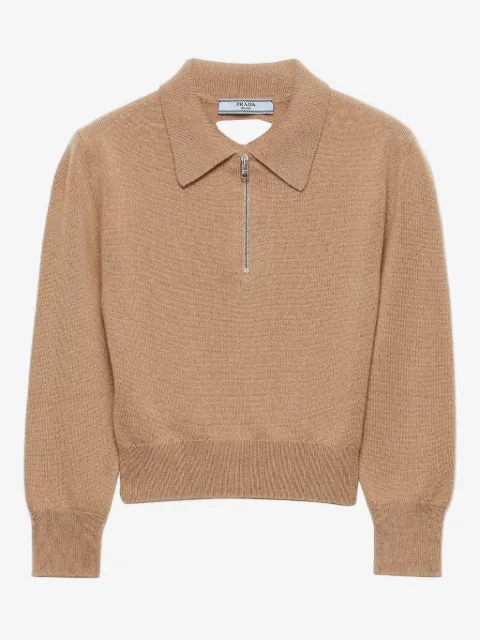 Prada cashmere polo sweater