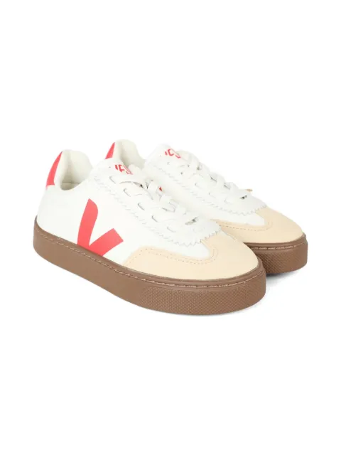 VEJA Kids baskets en cuir à détail de logo