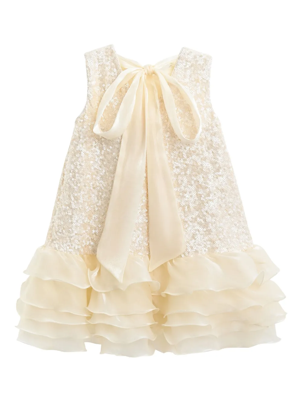Tulleen Catania sequin-embellished ruffled dress Goud