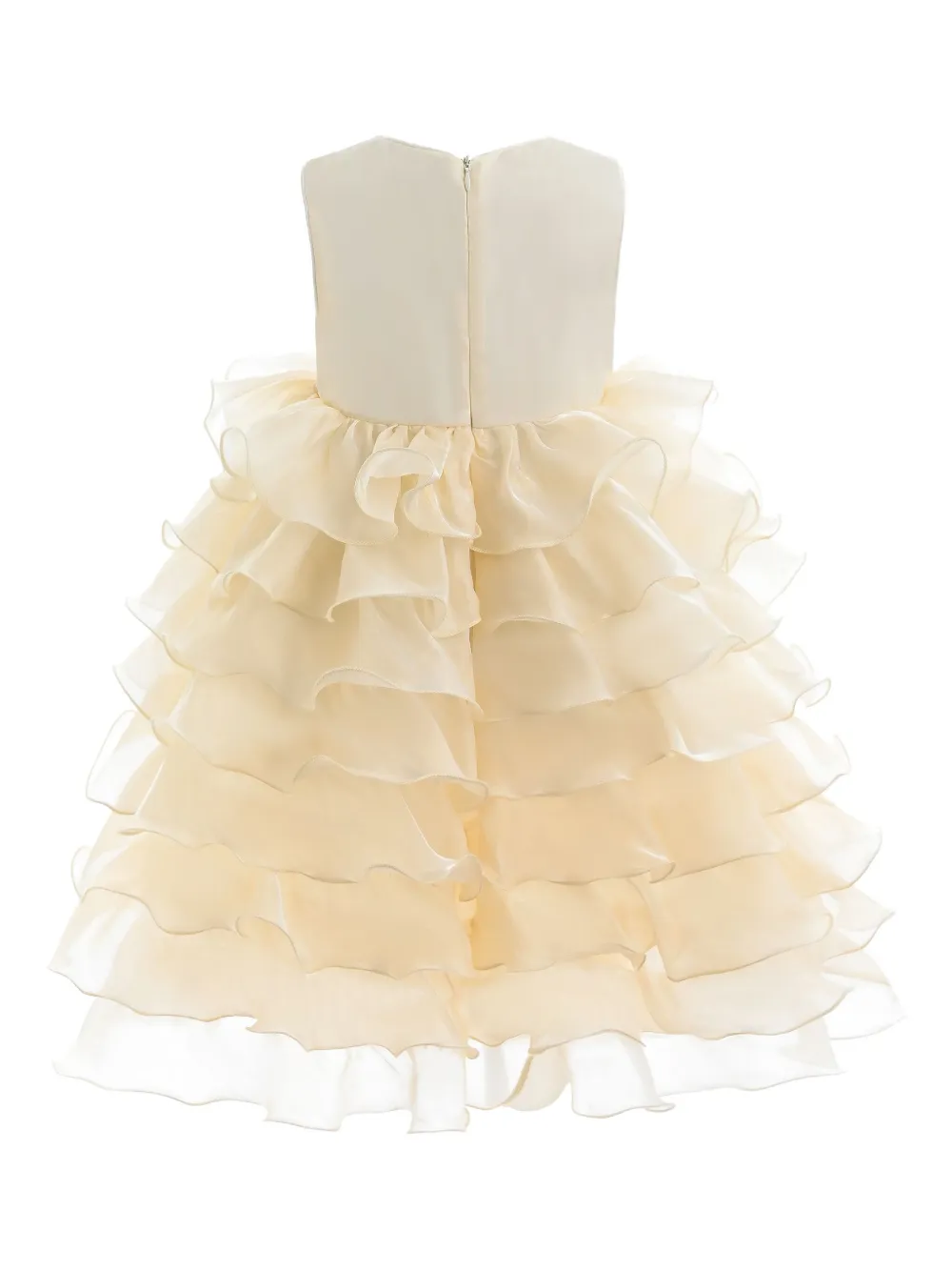 Tulleen Leah layered tulle dress Goud
