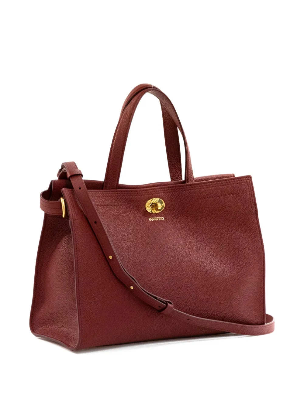 Burberry Shopper met logo - Rood