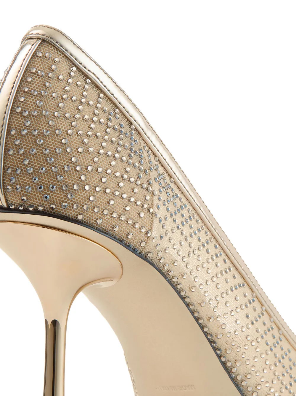 Jimmy Choo 80mm Ixia Embellished Heeled Pumps In Neutral