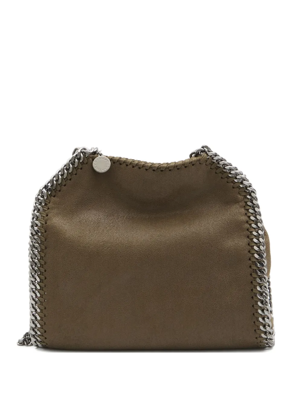 Stella McCartney mini Falabella chain-trimmed tote bag Groen
