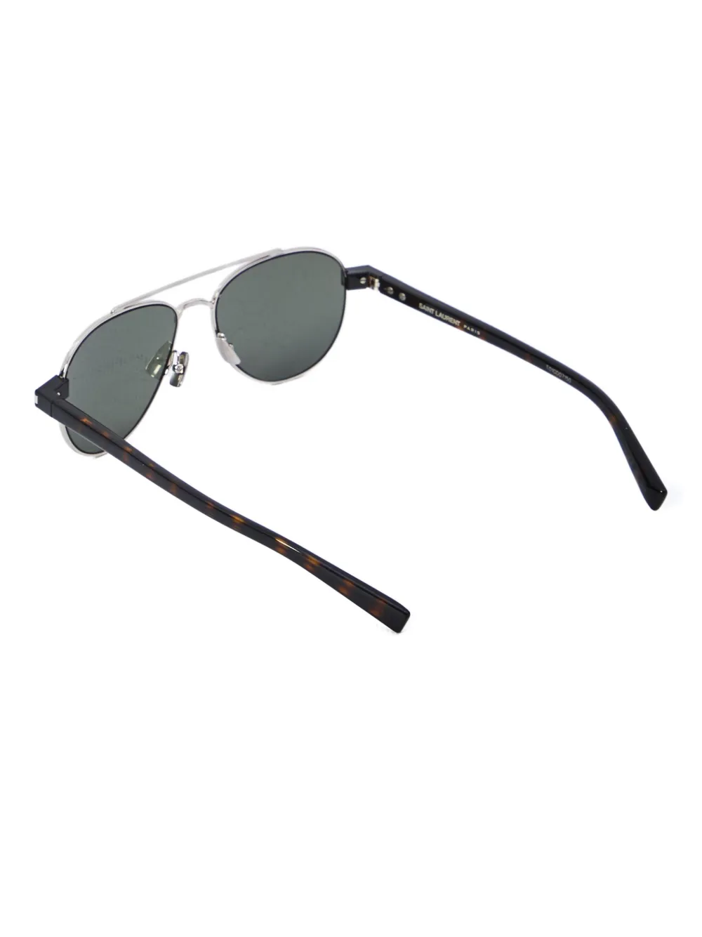 Saint Laurent Eyewear Zonnebril met piloten montuur Zilver