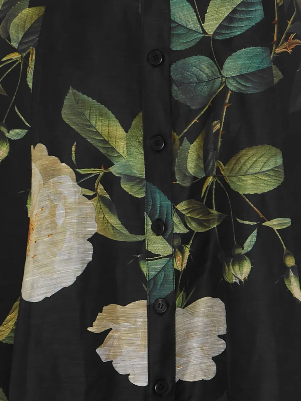 Leo Lin Maxi-jurk met bloemenprint Zwart