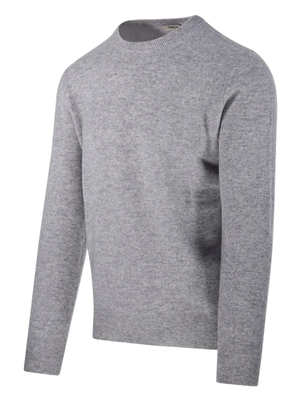 Altea Crew-neck Cashmere Sweater In Gray