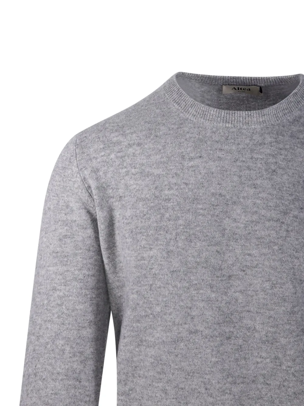 Altea Crew-neck Cashmere Sweater In Gray