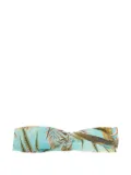 Lygia & Nanny Bethania twisted floral headband - Blue