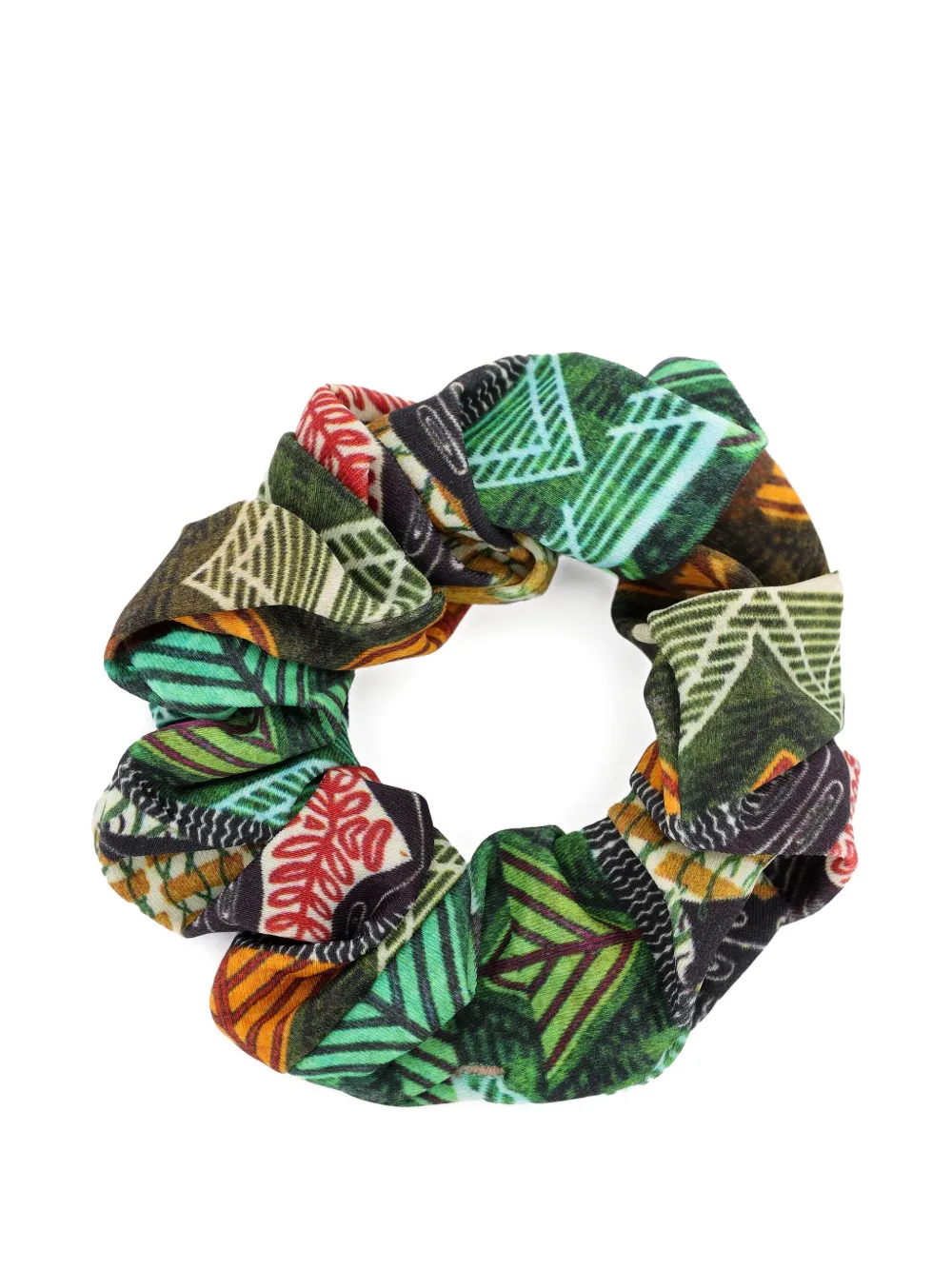 Lygia & Nanny Lola Patterned Scrunchie In Green