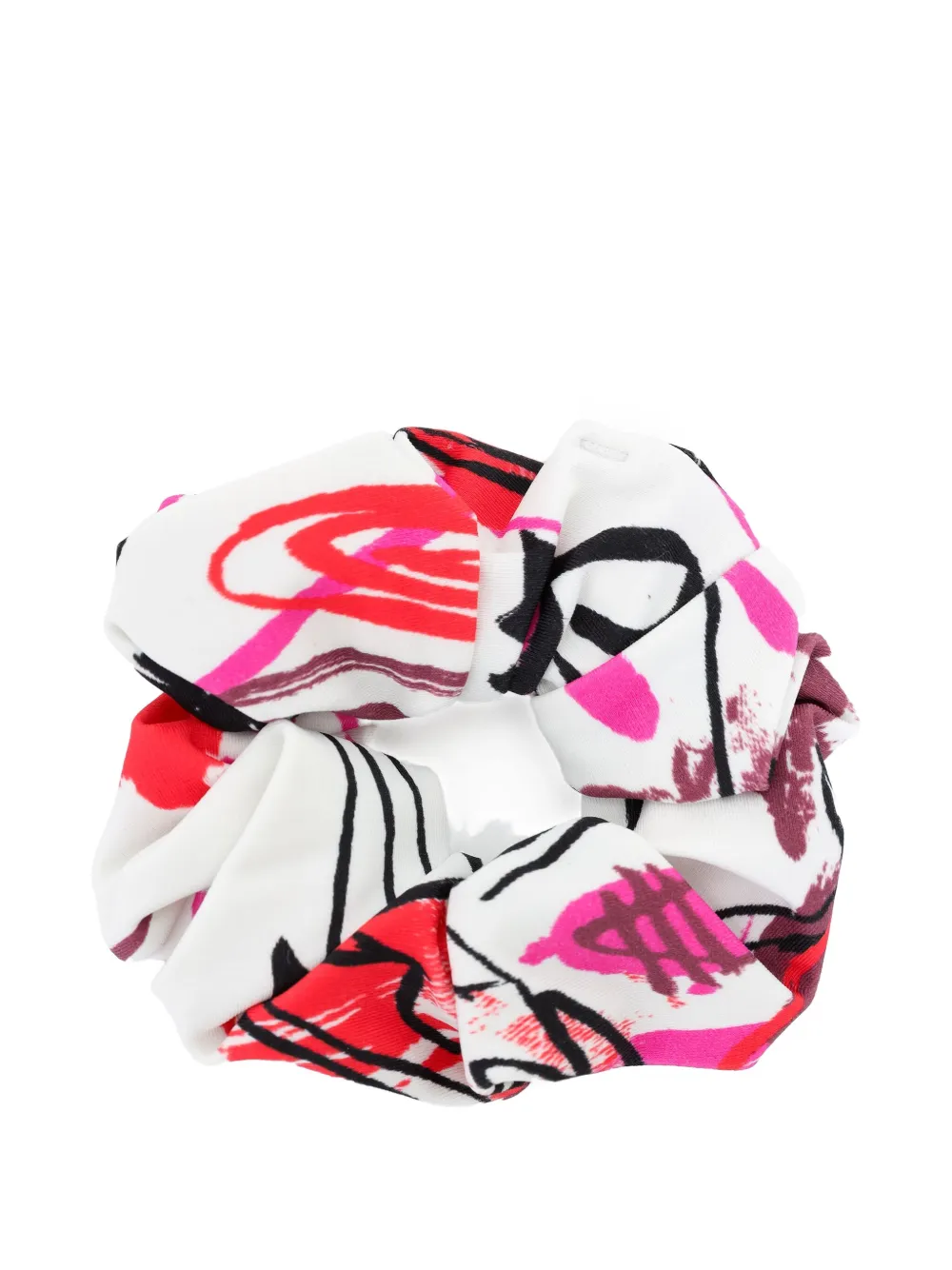 Lygia & Nanny Lola Abstract-print Hair Scrunchie In White