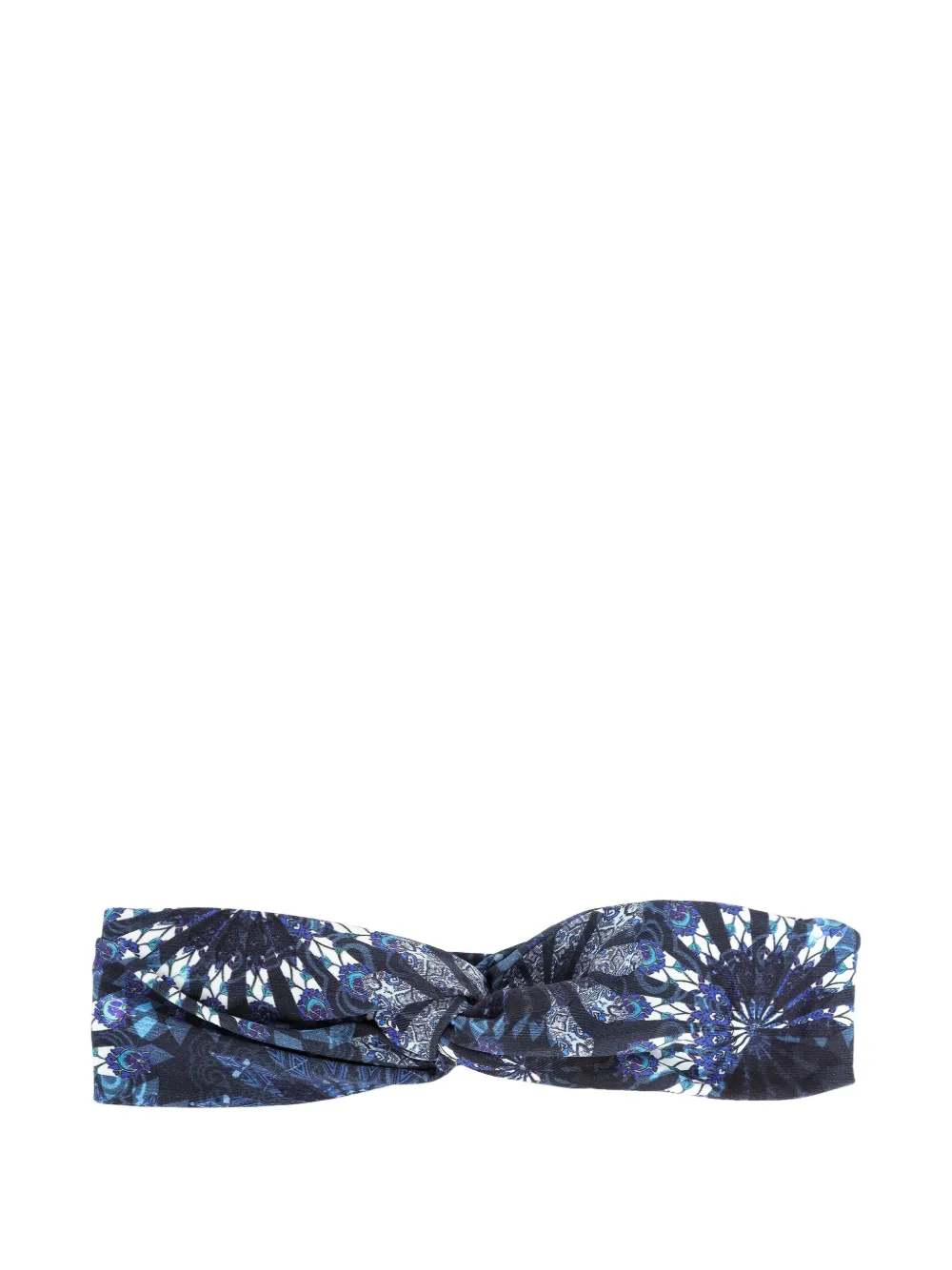 Lygia & Nanny Bethania geknoopte haarband met paisley-print Blauw