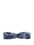 Lygia & Nanny Bethania paisley-print knotted headband - Blue