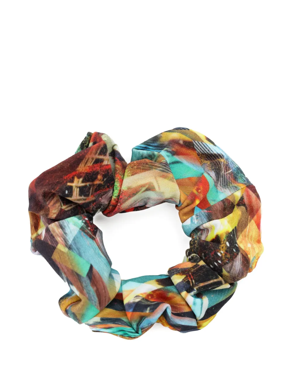 Lygia & Nanny Printed Scrunchie In Brown