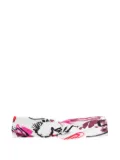 Lygia & Nanny Bethania knotted abstract-print headband - White