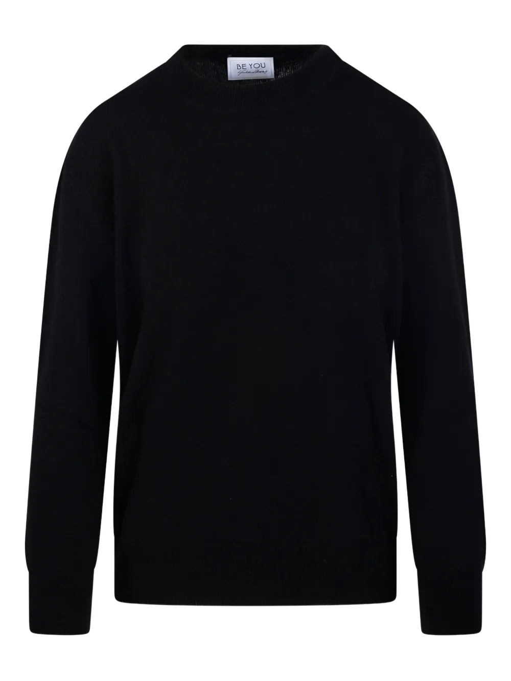 Beyou Round-neck Long-sleeves Jumper In Black