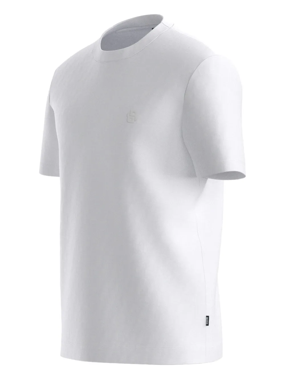 BOSS T-shirt met geborduurd logo Wit