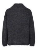 'S Max Mara mock-neck fluffy knit sweater - Grey