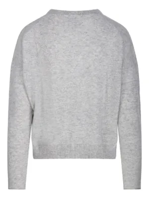 アリュード カシミアブレンド 長袖 ニット M ホワイト系 Allude セーター クルーネック レディース アリュード カシミアブレンド 長袖 ニット M ホワイト系 Allude