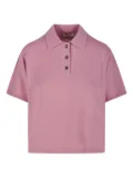 Allude short-sleeve polo top - Pink