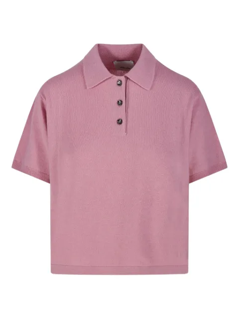 Allude short-sleeve polo top 