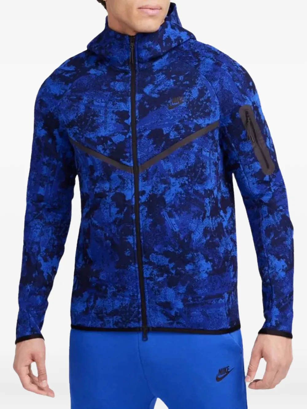 Nike Tech Windrunner zip-up hoodie Blauw
