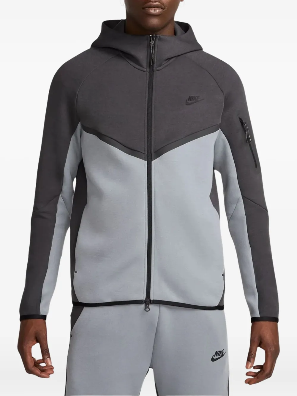 Nike Tech Fleece Windrunner zip-up hoodie Grijs