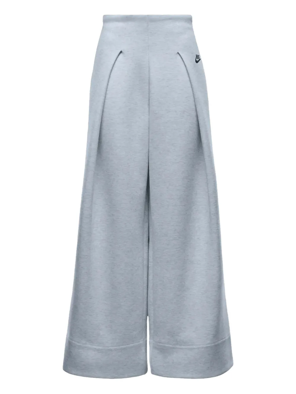 Nike Tech Fleece pleated high-rise trousers Grijs