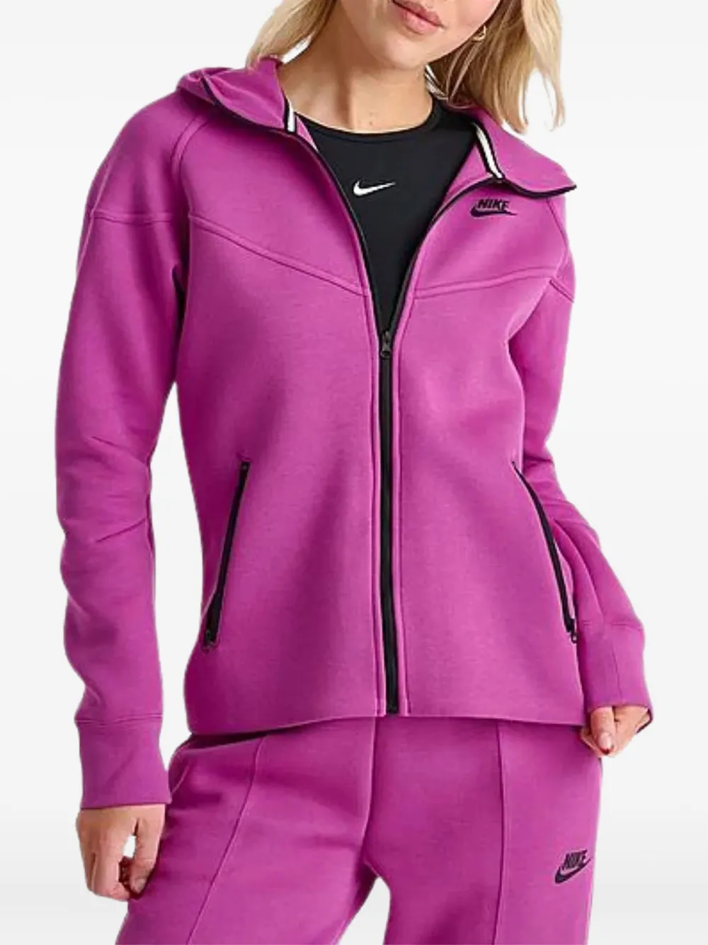 Nike Tech Fleece Windrunner full-zip hoodie Roze