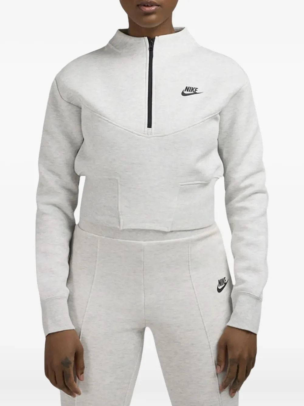 Nike Tech Fleece Half-zip Sweatshirt In Gray