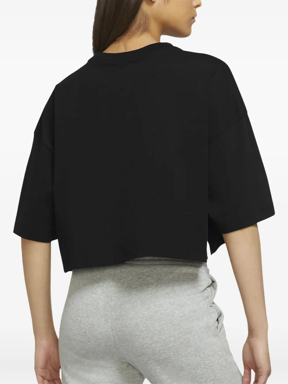 Nike Swoosh Cropped top Zwart