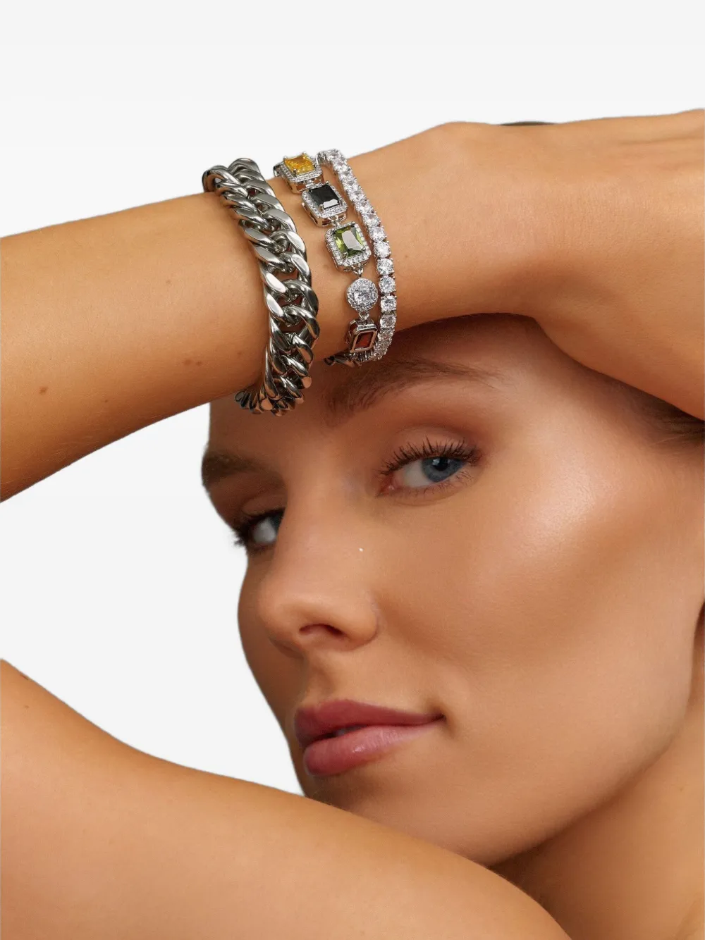 Nialaya Jewelry Chunky Cuban-chain Bracelet In Metallic