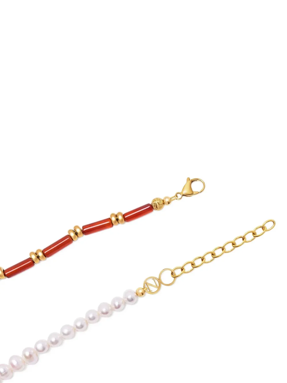 Nialaya Jewelry Pearl Agate Choker Necklace In Multi